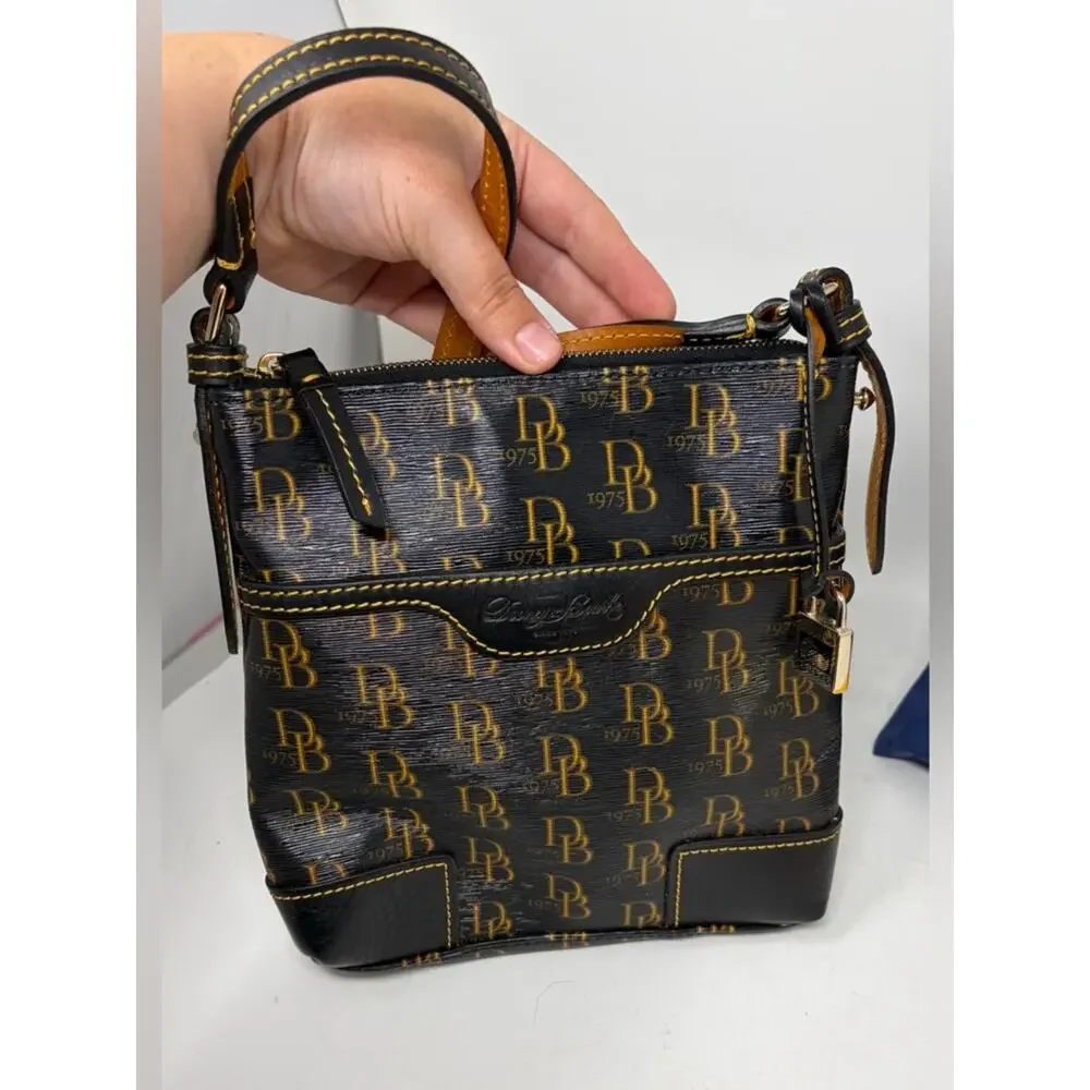 Dooney & Bourke 1975 Signature Letter Carrier Shoulder Bag